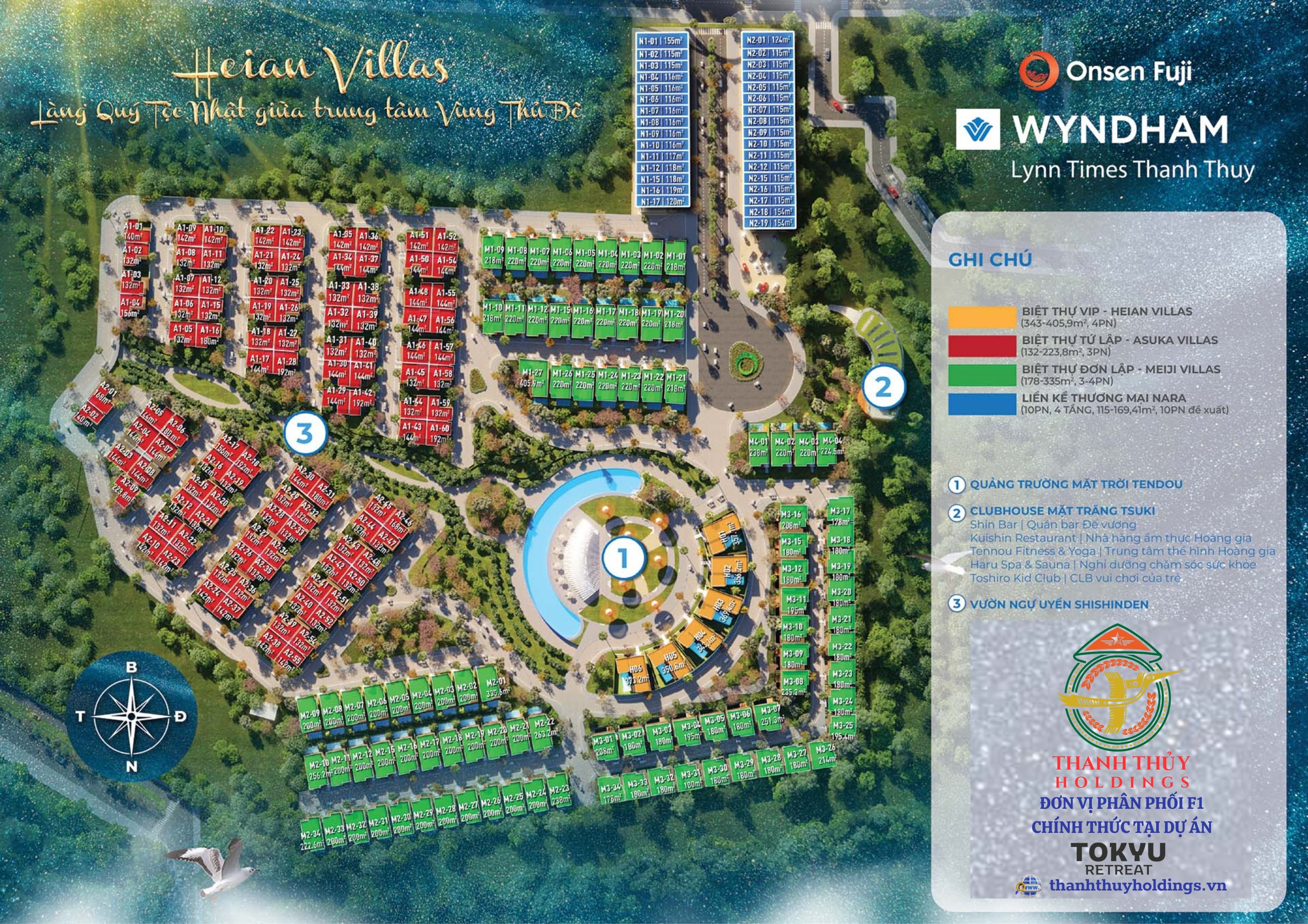 Mặt bằng Heian Villas